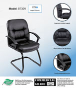 Boss Mid Back LeatherPlus Guest Chair, B7309